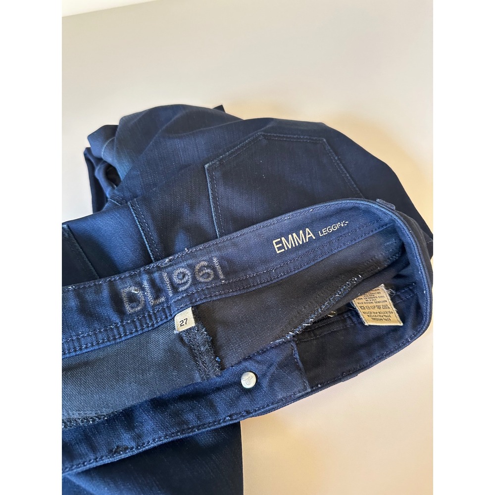 DL1961 Emma Legging Dark Indigo Skinny Low Rise Jeans | Size 27 - Picture 5 of 9